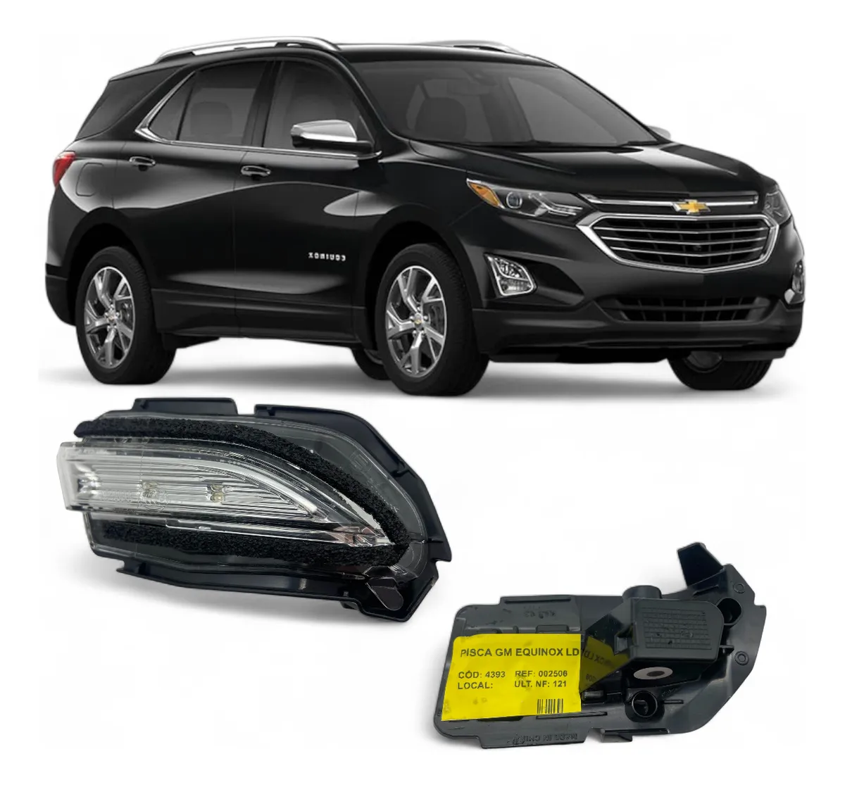 Seta Pisca Retrovisor GM Equinox 2018 19 20 21 22 23 LD