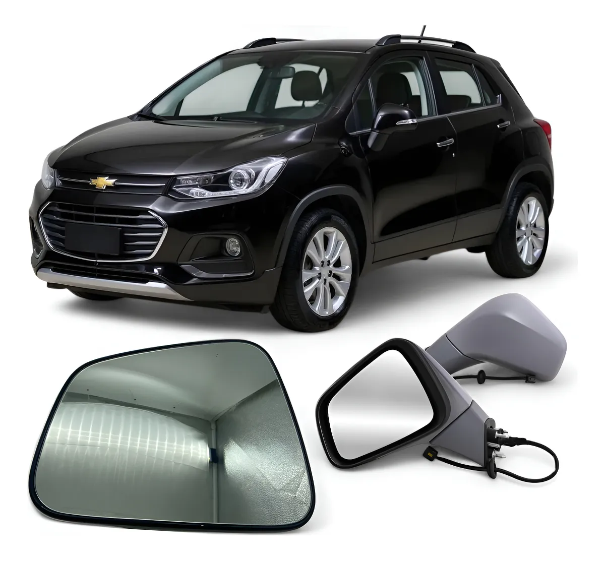 Vidro Lente com Base Espelho Retrovisor Sub Tracker 14 a 19 C/Desn LE