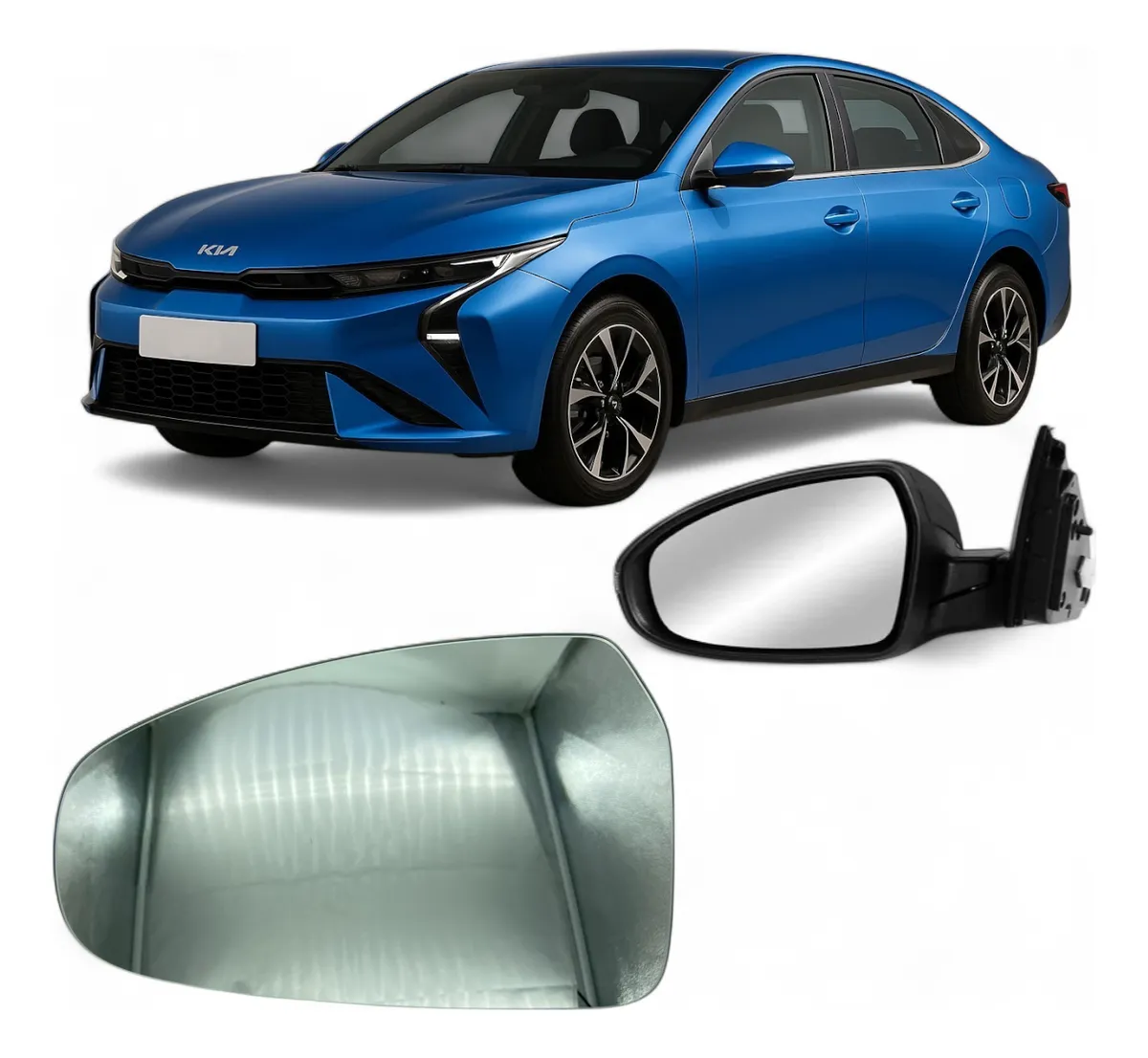 Lente Retrovisor Sub Kia Cerato 19 C/Des LE