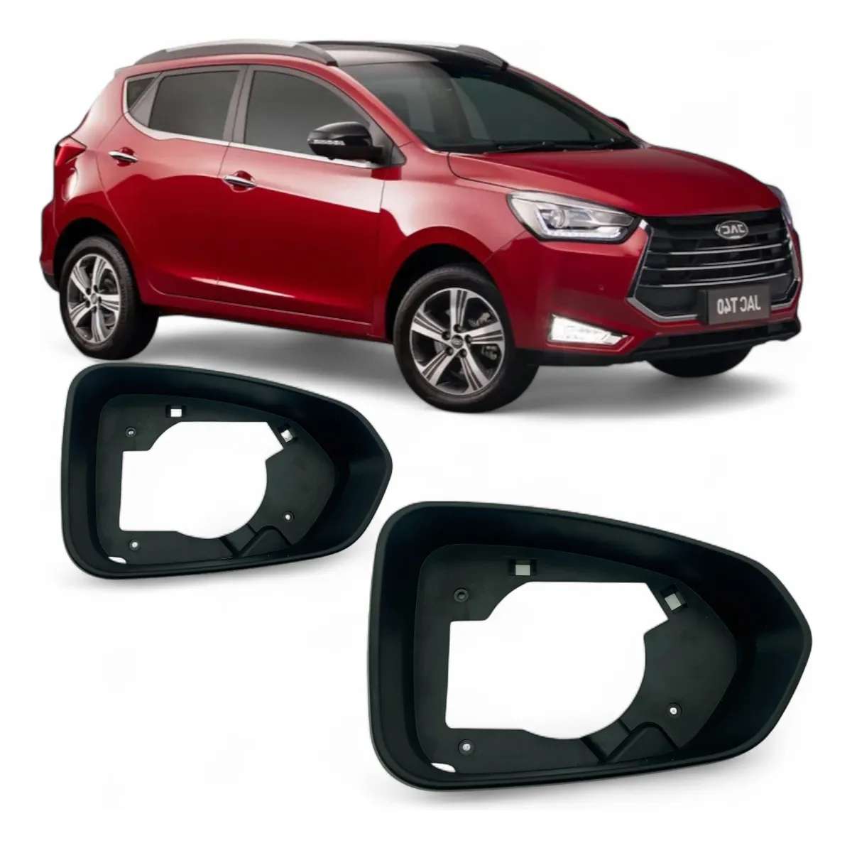 Aro Moldura Espelho Retrovisor JAC T40 17/22 LD